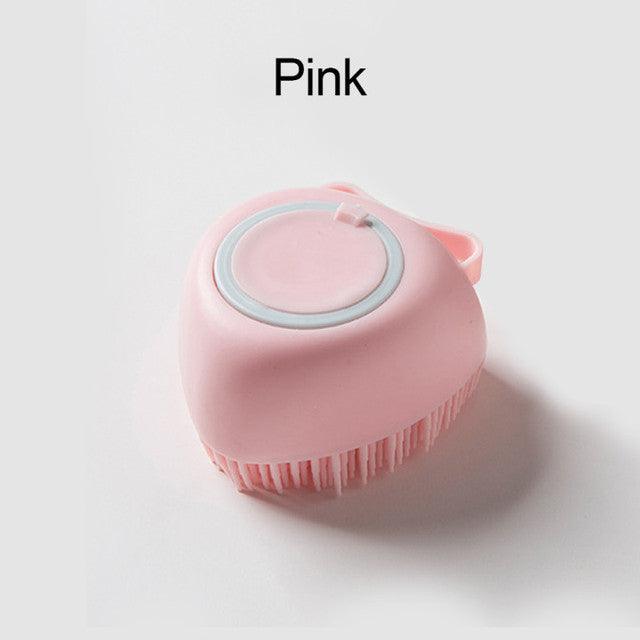 Brosse en silicone souple pour chien