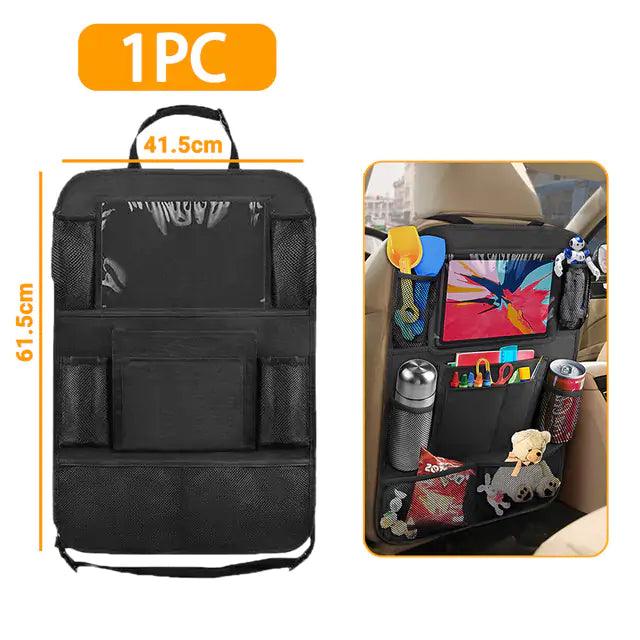 Organiseur de siège arrière de voiture avec support pour tablette tactile