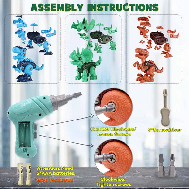 Jouets de construction pour dinosaures