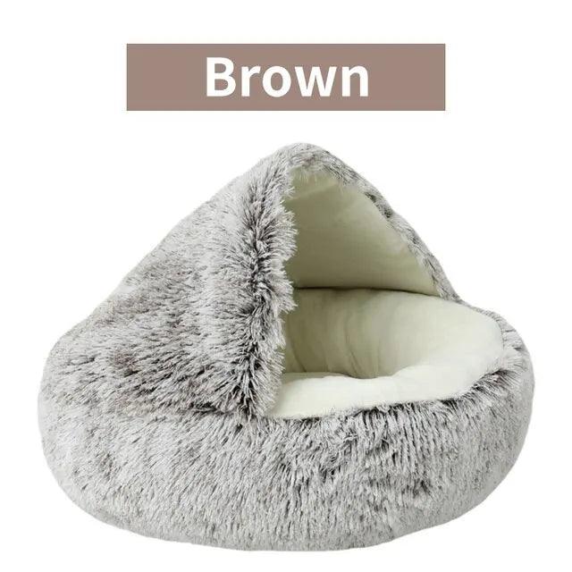 Lit en peluche douce pour animaux de compagnie