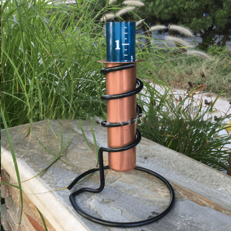 Pluviomètre en cuivre