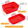Plat de cuisson rectangulaire pour friteuse à air