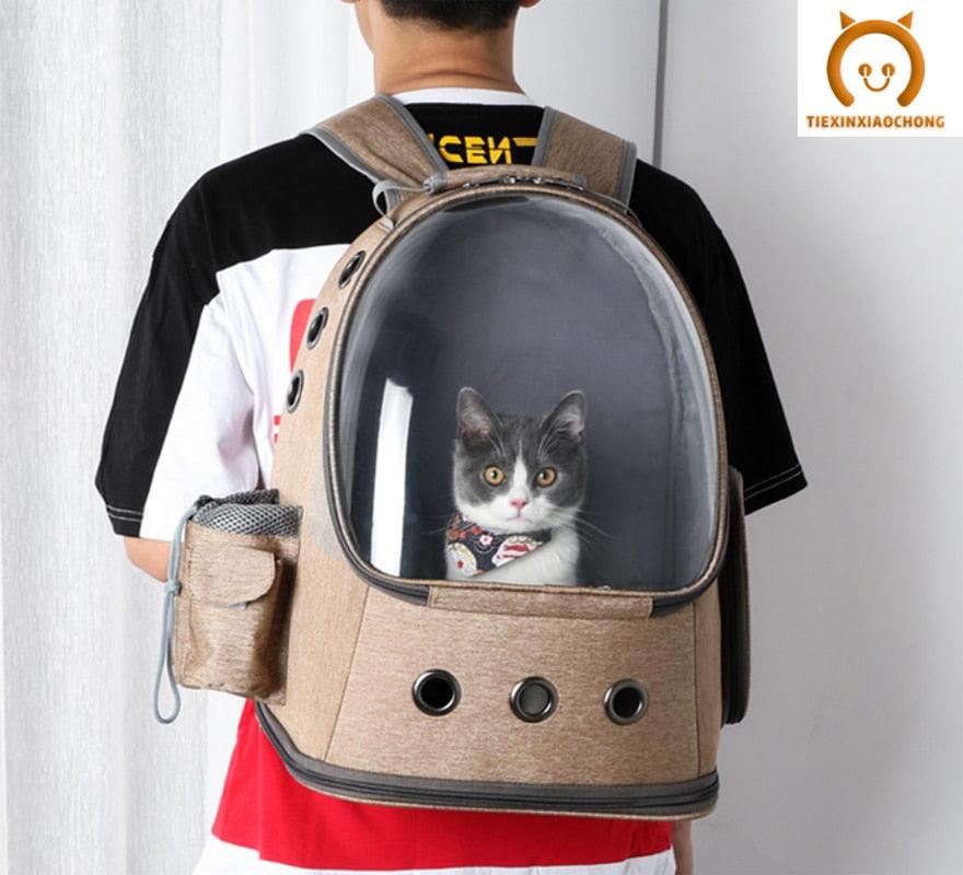 Sac à dos de transport pour chat capsule spatiale