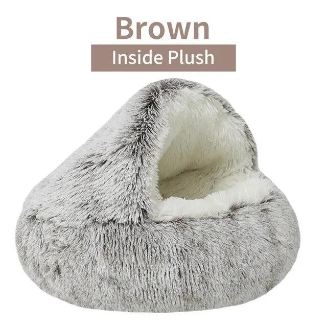 Lit en peluche douce pour animaux de compagnie