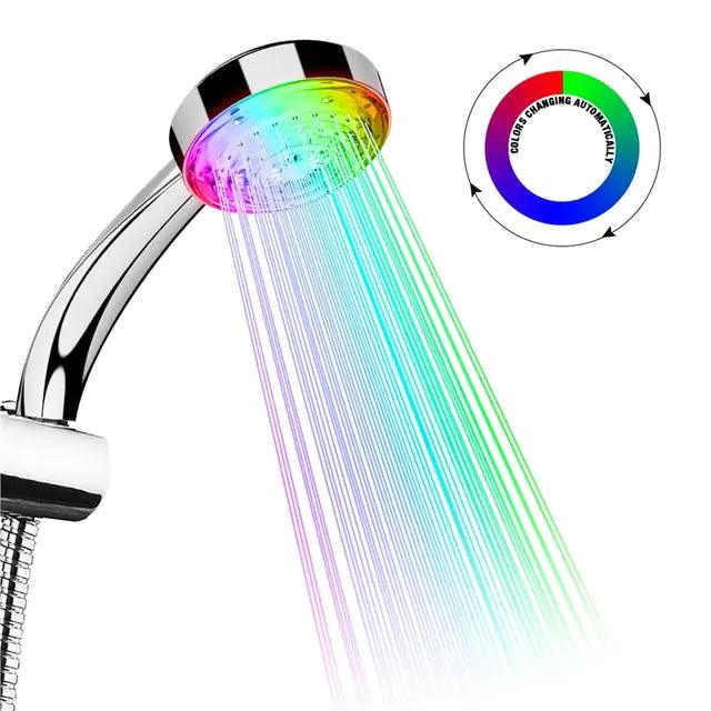 Pommeau de douche lumineux à LED