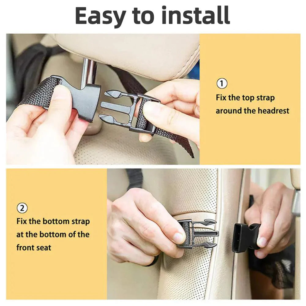 Organiseur de siège arrière de voiture avec support pour tablette tactile