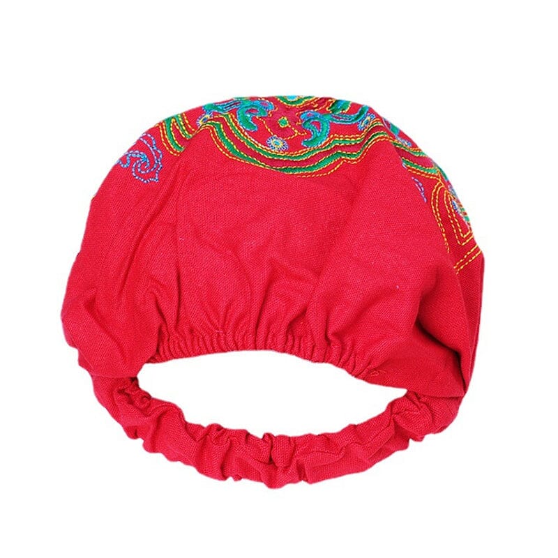 Turban ethnique brodé