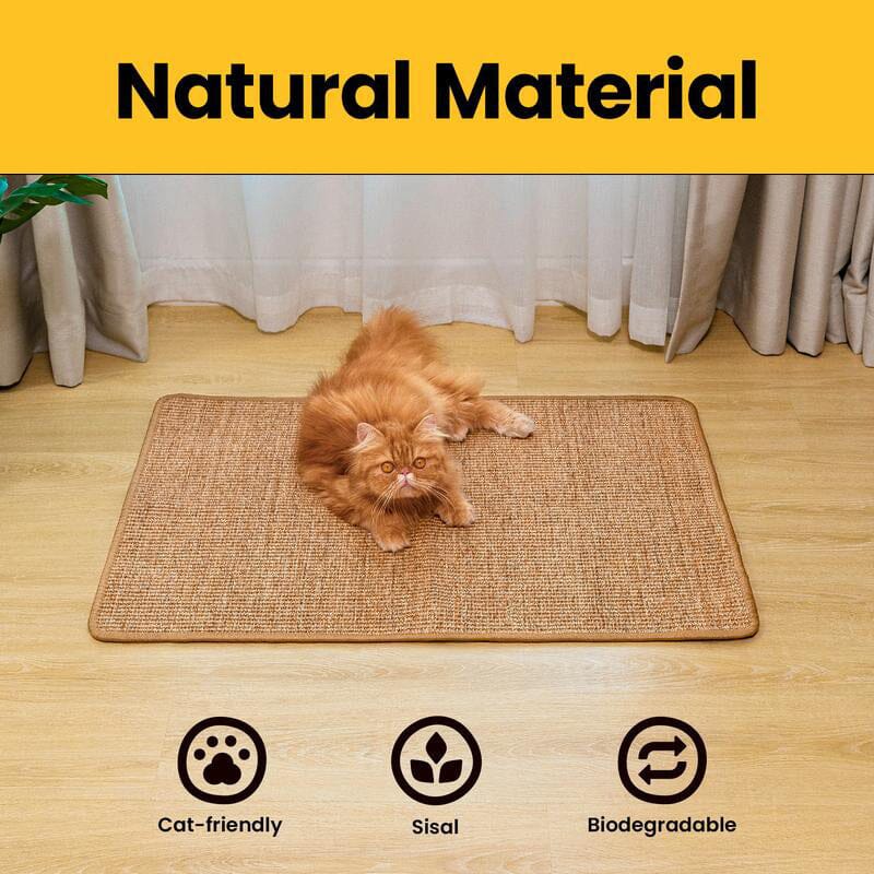 Tapis griffoir en sisal naturel