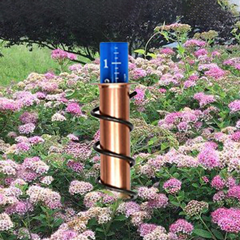 Pluviomètre en cuivre