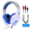 Casque de jeu filaire à lumière LED