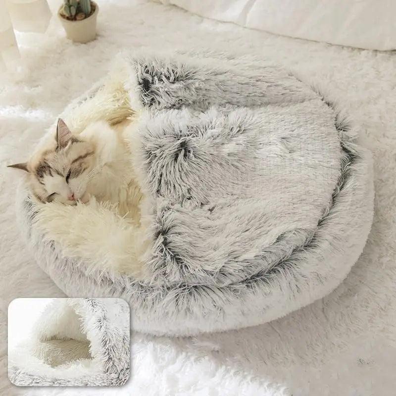 Lit en peluche douce pour animaux de compagnie
