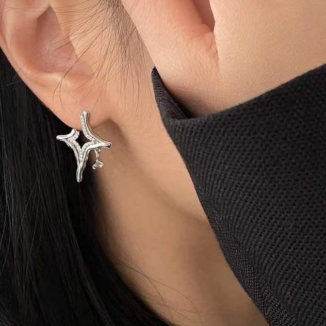 Boucles d'oreilles en strass Asterism