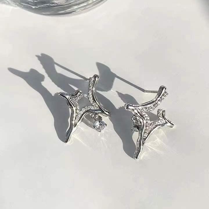 Boucles d'oreilles en strass Asterism