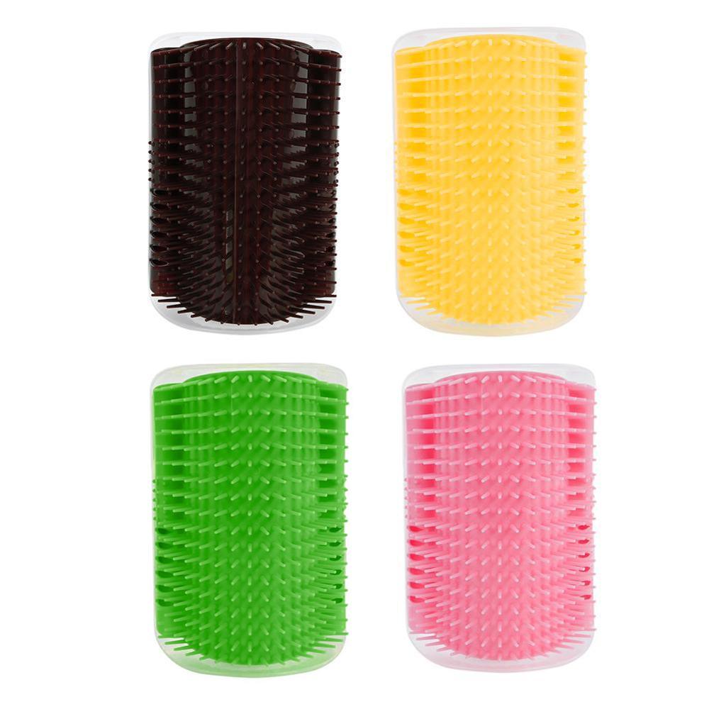 Brosse d'angle auto-toilettante pour chat