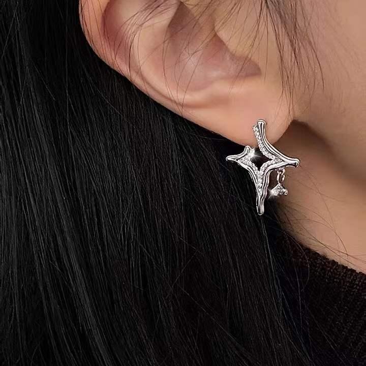 Boucles d'oreilles en strass Asterism