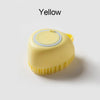 Brosse en silicone souple pour chien