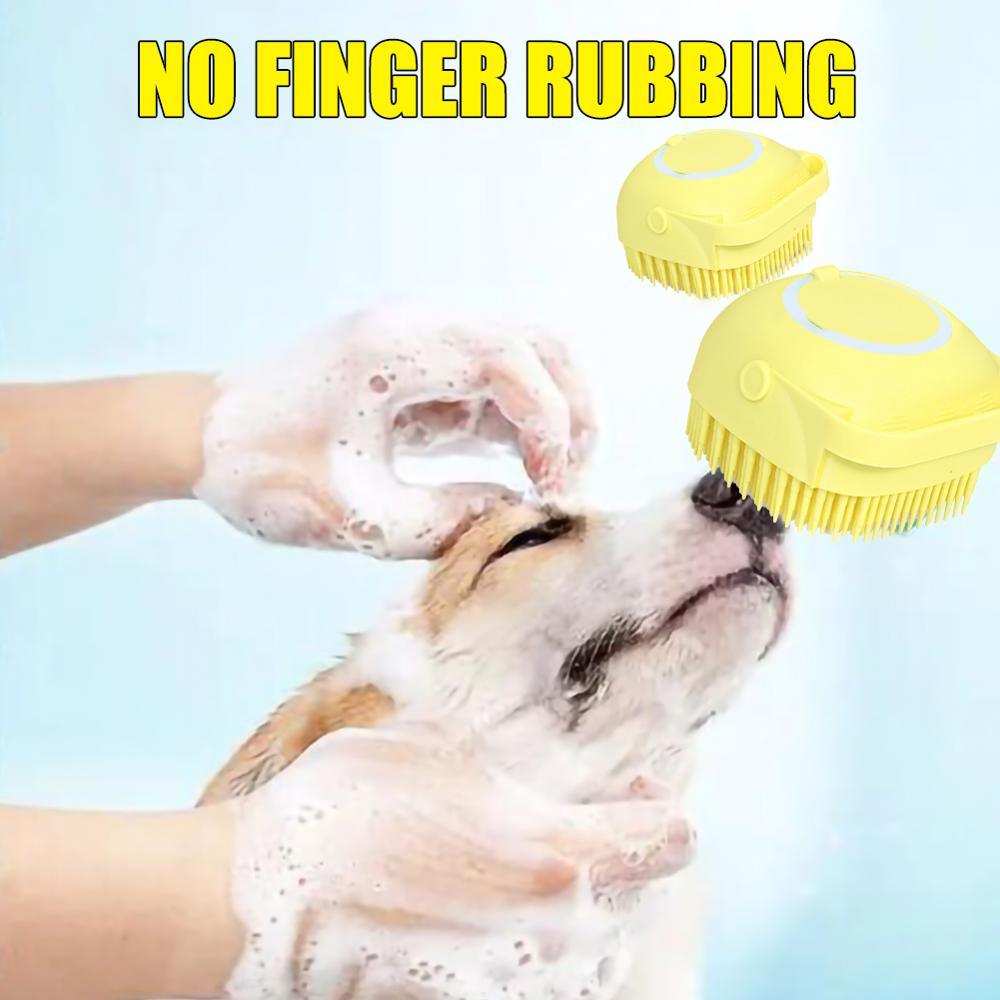 Brosse de bain pour chien mignon