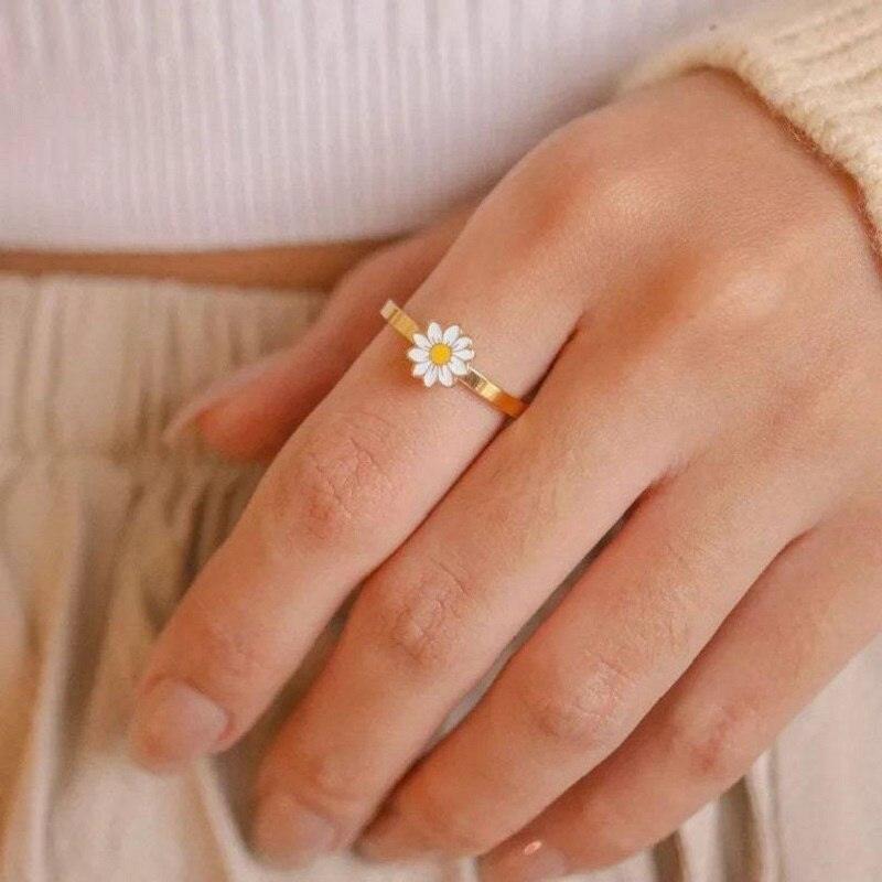 Anneau rotatif Fidget Spinner pour femme