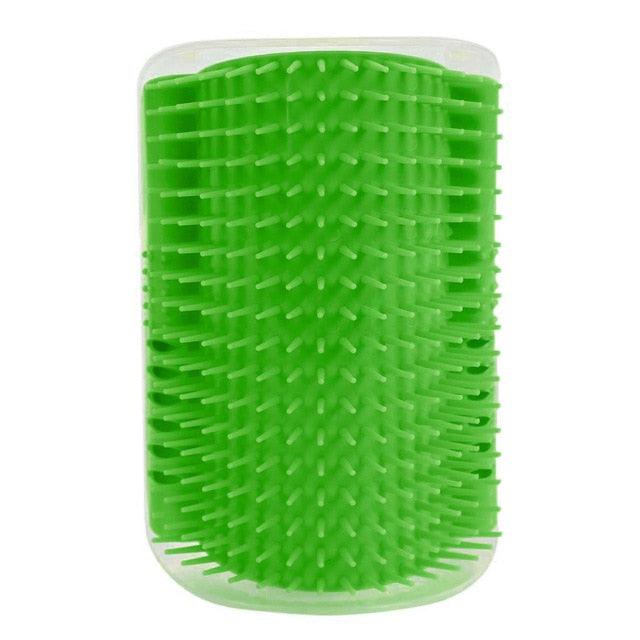 Brosse d'angle auto-toilettante pour chat