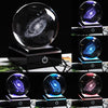 Boule de cristal miniature 3D Galaxy 6/8 cm