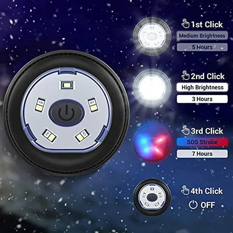Chapeau LED avec casque stéréo