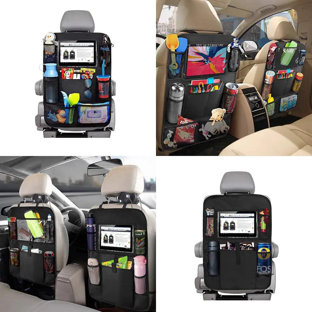 Organiseur de siège arrière de voiture avec support pour tablette tactile