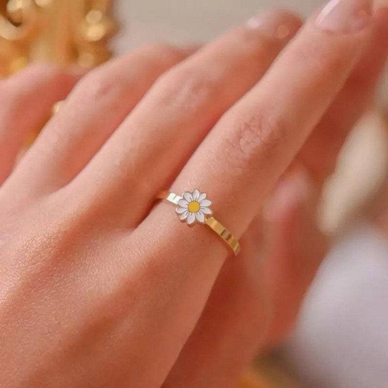 Anneau rotatif Fidget Spinner pour femme