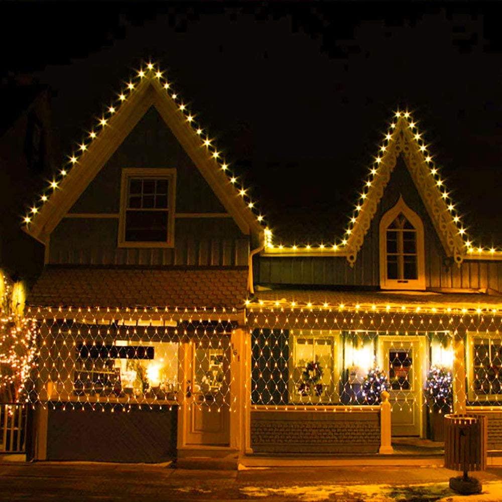 Guirlandes lumineuses solaires en maille filet