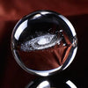 Boule de cristal miniature 3D Galaxy 6/8 cm