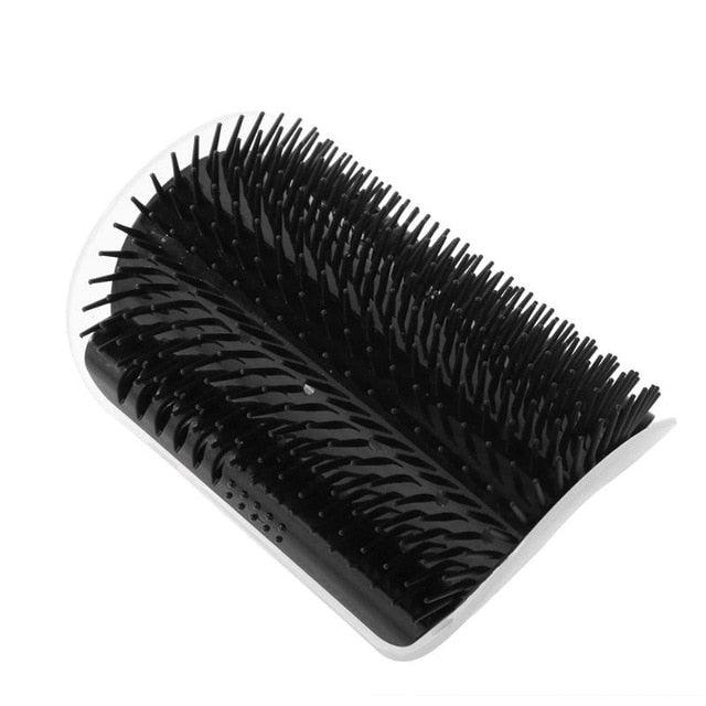 Brosse d'angle auto-toilettante pour chat