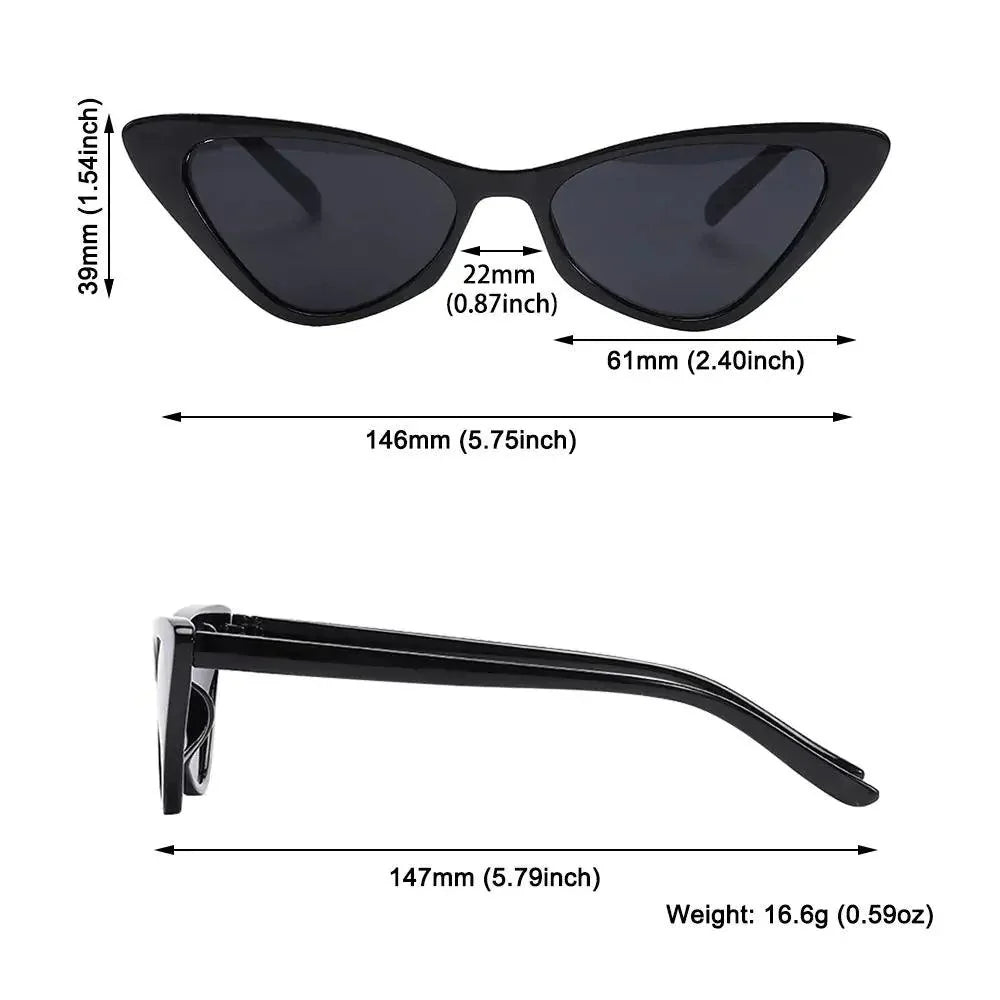Lunettes de soleil œil de chat vintage 2022
