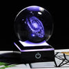 Boule de cristal miniature 3D Galaxy 6/8 cm