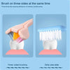 Brosses à dents à 3 faces