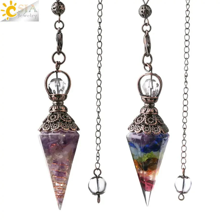 Cristaux de pendule de guérison des chakras
