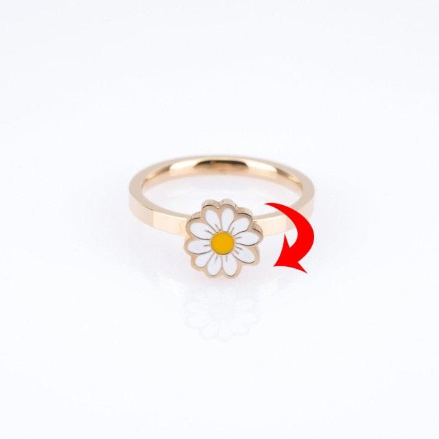 Anneau rotatif Fidget Spinner pour femme