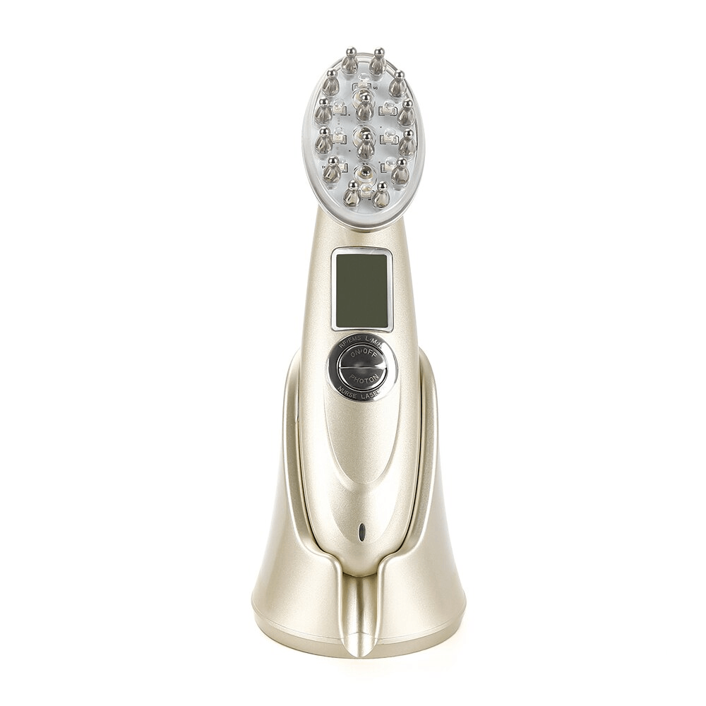 Peigne électrique pour la croissance des cheveux, appareil de massage par vibrations infrarouges EMS RF, micro-courant, traitement contre la perte de cheveux, repousse des cheveux