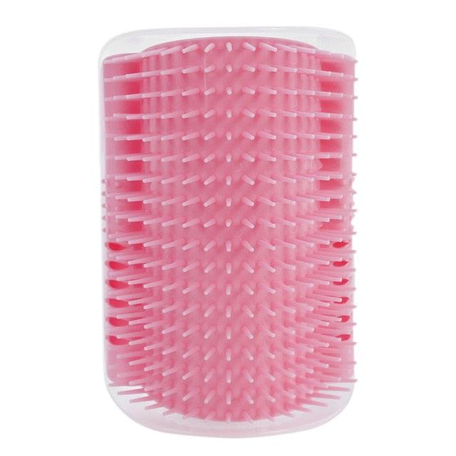 Brosse d'angle auto-toilettante pour chat