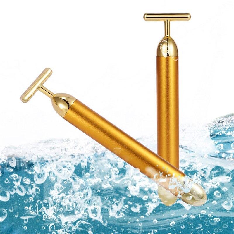 Rouleau de massage facial Energy 24K Gold T Beauty Bar