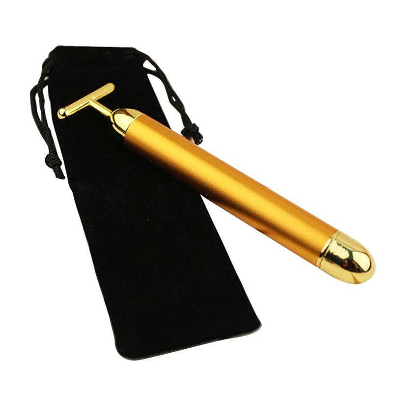 Rouleau de massage facial Energy 24K Gold T Beauty Bar