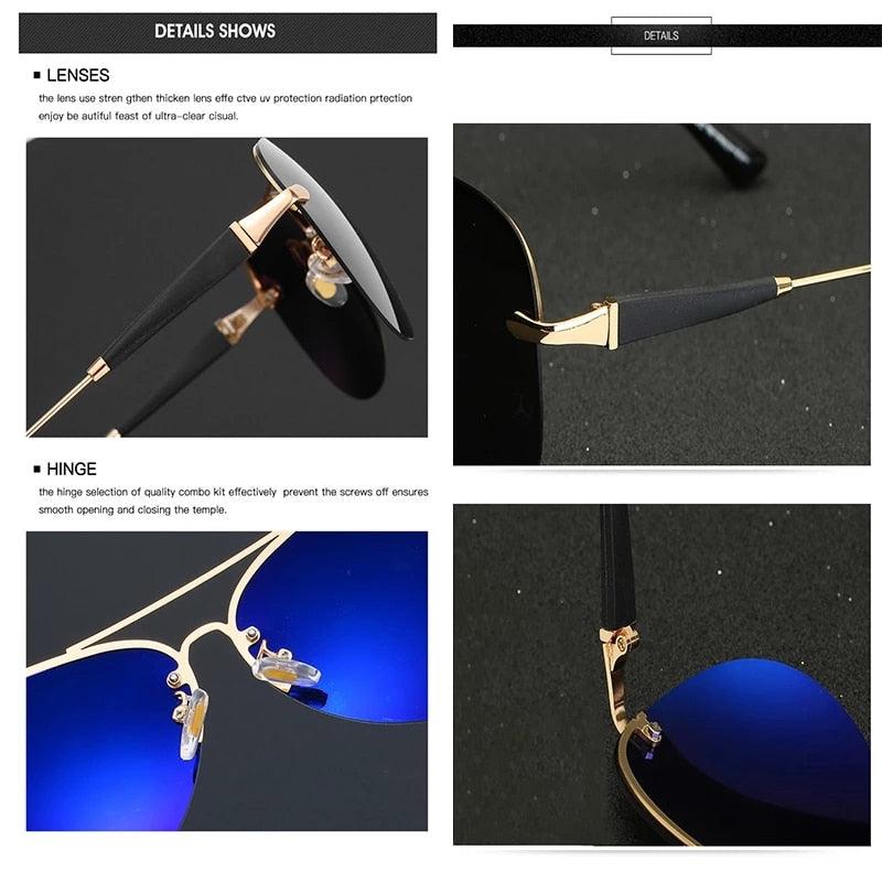 Lunettes de soleil de marque de luxe pour hommes