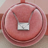 Collier en argent avec lettre d'amour Envelop