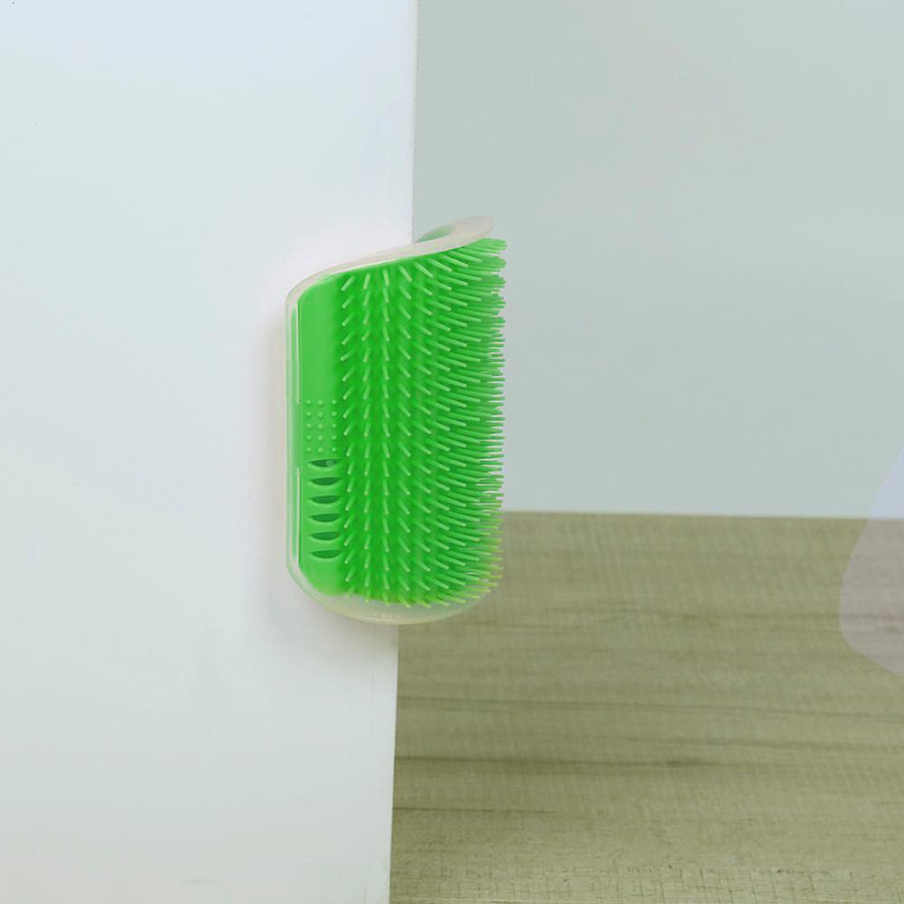 Brosse d'angle auto-toilettante pour chat