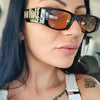 Lunettes de soleil design tendance punk