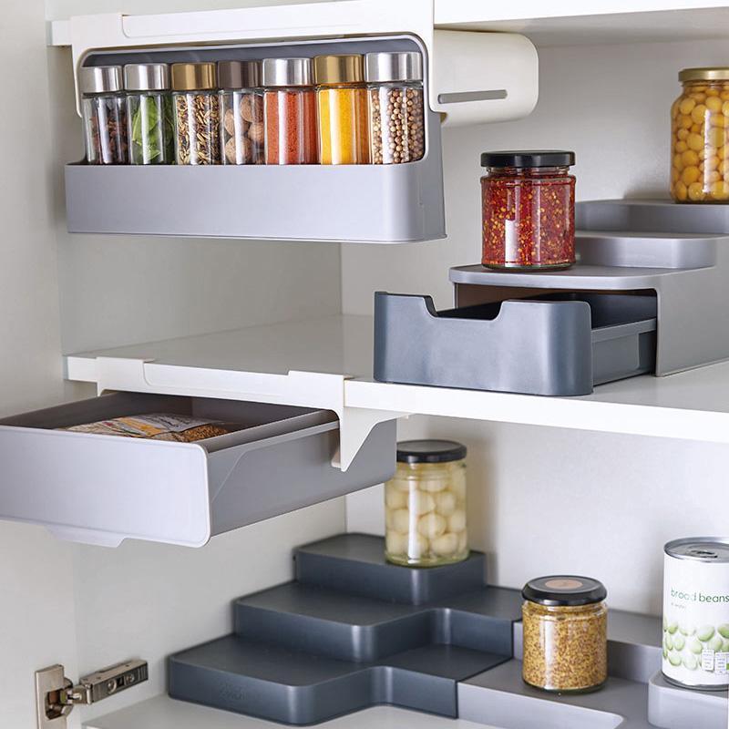 Organisateur d'épices mural autocollant pour cuisine