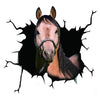Autocollant de fenêtre de voiture à cheval
