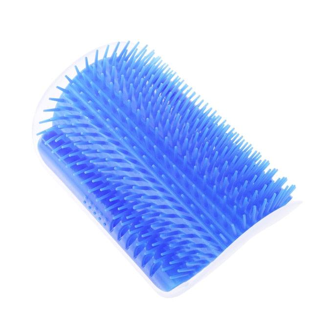 Brosse d'angle auto-toilettante pour chat