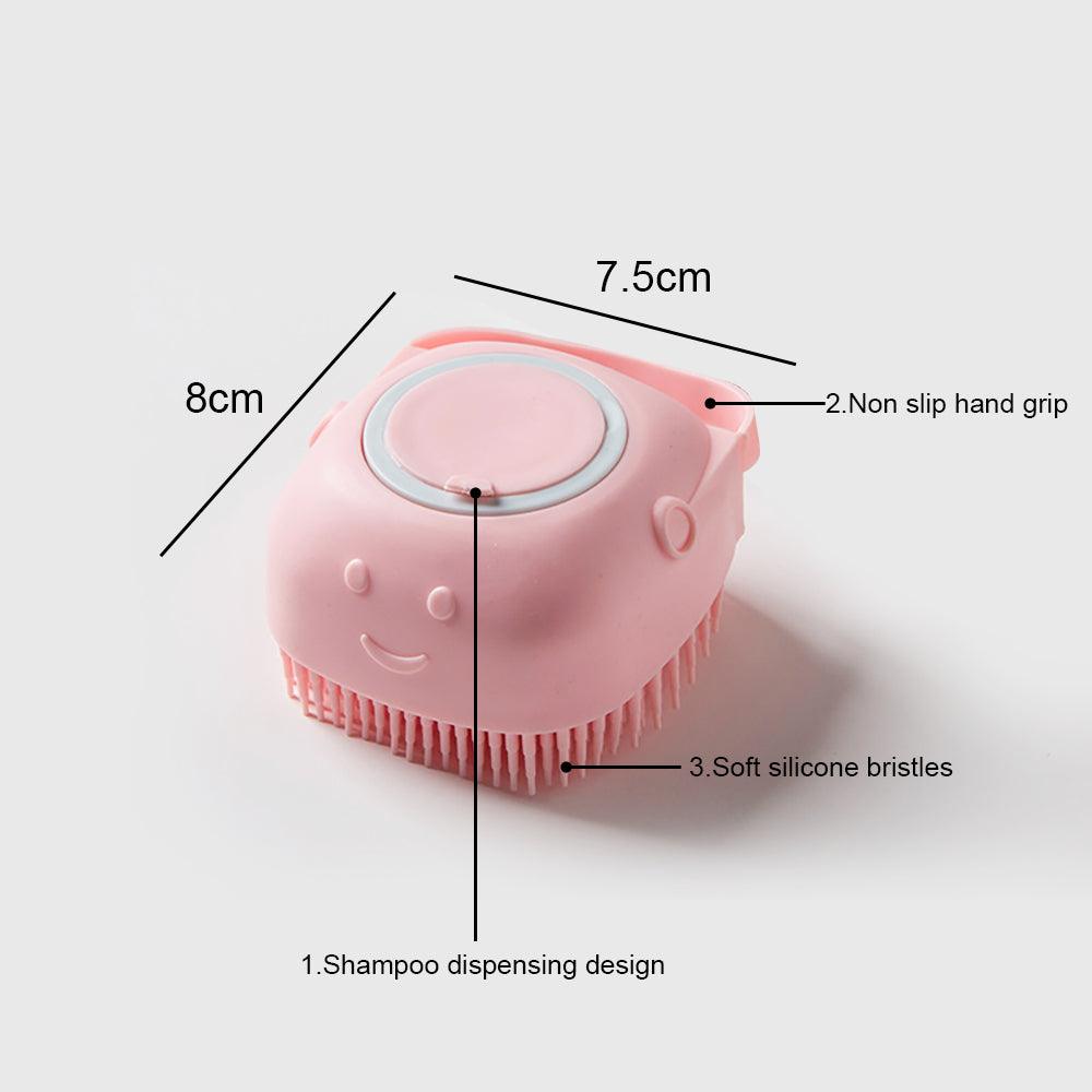 Brosse en silicone souple pour chien