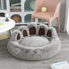 Lit long en peluche pour chat