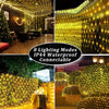 Guirlandes lumineuses solaires en maille filet