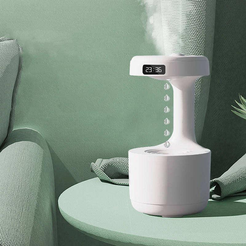 Diffuseur d'humidificateur à LED en forme de goutte d'eau